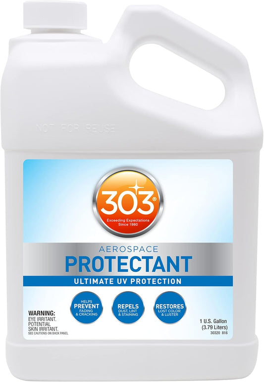 303 Products Aerospace Protectant Spray, UV Protection for Outdoor Surfaces – Protects Vinyl, Plastic & Rubber, Repels Dust & Dirt, Matte Finish, 10 oz