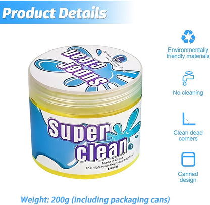 Moly Magnolia Cleaning Gel for Car, Universal Detailing Putty Gel Detail Tools Car Interior Cleaner, Removal Putty Keyboard Cleaner for Car Vents, PC, Laptops, Cameras (Blue)