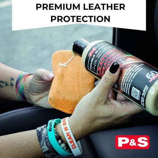 P & S PROFESSIONAL DETAIL PRODUCTS – Premium Leather Conditioner & Protectant – Revives & Reconditions Leather – UV Protection & Intense Leather Scent - 1 Gallon