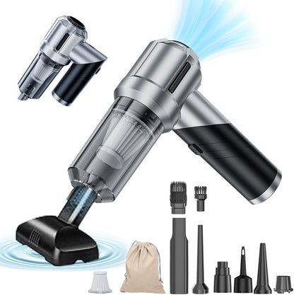 houscly Car Vacuum Portable Cordless 20000PA High Power 4-in-1 Compressed Air Duster & Air Blower & Pump Hand Held Vacuum with Brushless Motor for Car, Home, Office,Camping Ideal Gifts for Men & Women