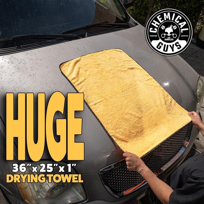 Chemical Guys Professional Grade Premium Microfiber Towels for Cars, Gold, 24" x 16", Ultra-Soft and Scratch-Free Car Detailing Cloths for Trucks, Motorcycles, and More - 6 Pack