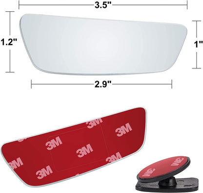 Verivue 2-Inch Round Blind Spot Mirrors for Cars, Universal Fit, HD Convex Wide Angle, Stick-On Frameless Side Mirror Blindspot, Adjustable Blind Spot Mirror for Car Side Mirrors, 2-Pack