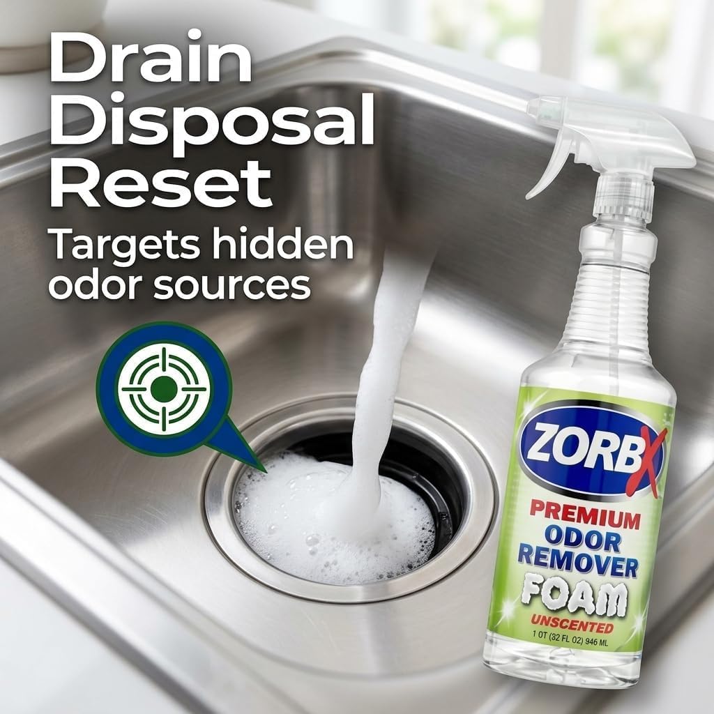 ZORBX Unscented Odor Eliminator for Strong Odor 16 Fl Oz - Used in Hospitals & Healthcare Facilities - Advanced Trusted Formula, Fast-Acting Odor Remover Spray for Dog, Cat, House & Carpet