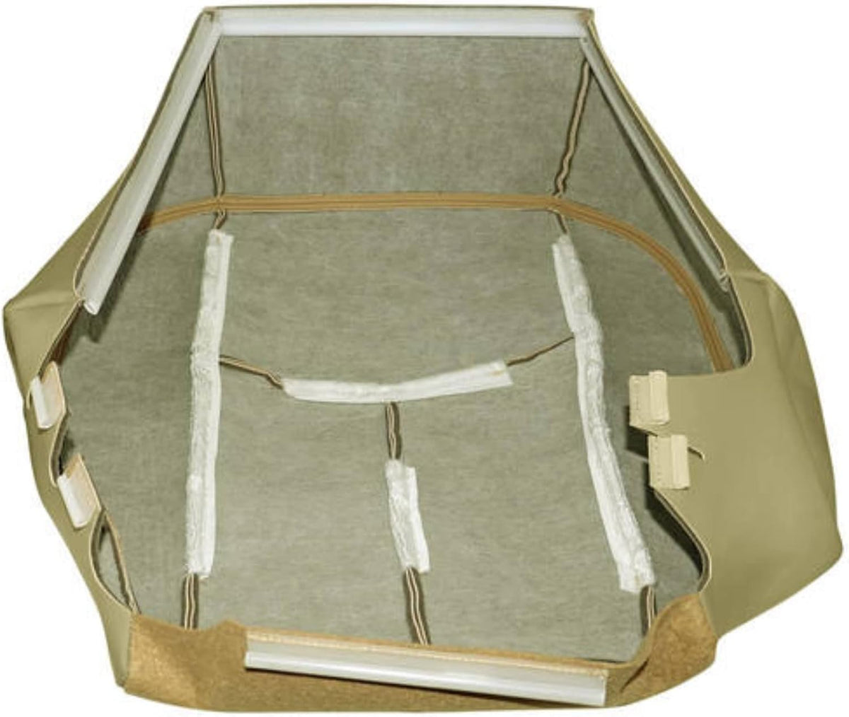NLQR #522 Light Tan Front Driver Bottom Replacement Seat Cover Microfiber Leather Compatible with Chevy Avalanche Tahoe Suburban GMC Yukon XL 2003 2004 2005 2006