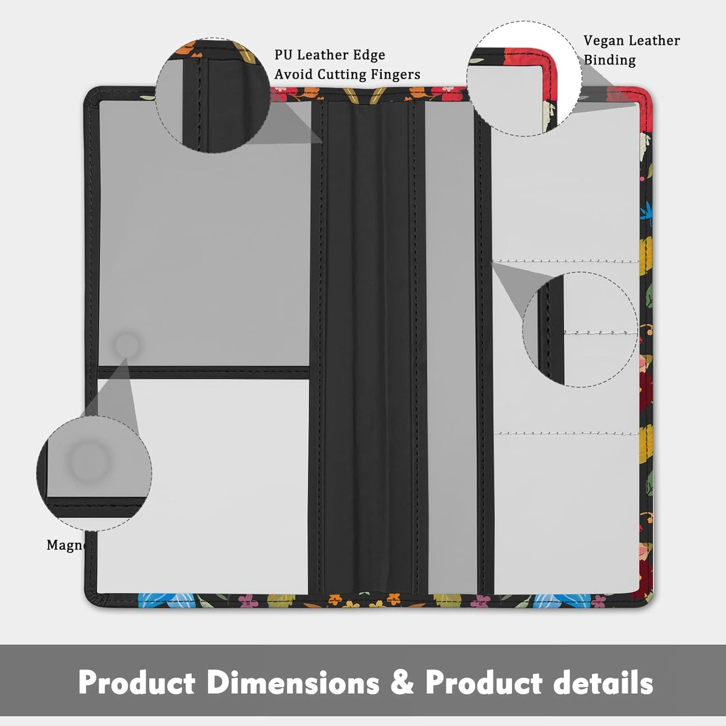 Car Registration and Insurance Holder, Auto Truck Document Holder with Magnetic Shut, Vehicle Glove Box Car Organizer, Interior Car Accessories for Women Men (Bow)