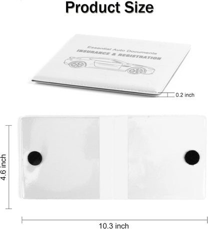 UYYE Car Registration and Insurance Card Holder, Vehicle Glove Box Car Organizer, Interior Car Accessories for Documents, Cards, License - 2 Pack