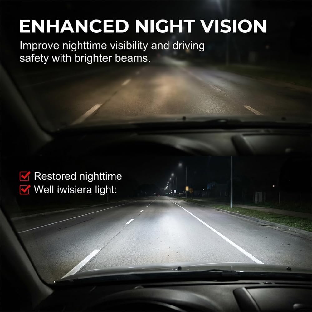 Advanced Car Headlight Restoration Kit, 2026 New Erase Yellowing & Oxidation Restores Clarity with Long-Lasting UV & Ceramic Shield, Headlight Cleaner, Headlight Restoration Spray (1)