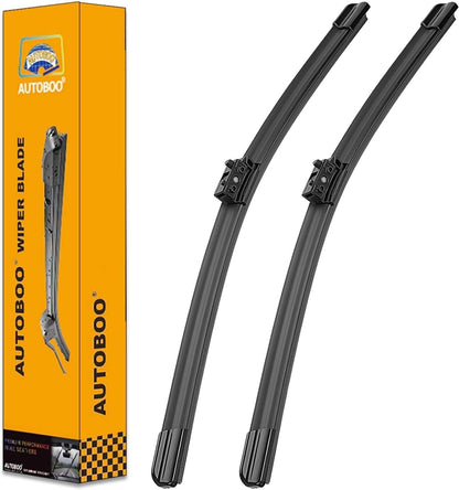 AUTOBOO 26"+19" Windshield Wipers Replacement for Tesla Model 3 2017 2018 2019 2020 2021 2022 2023 2024 2025 Model Y 2020 2021 2022 2023-2025 -Original Factory Quality (Pack of 2) - Colors A
