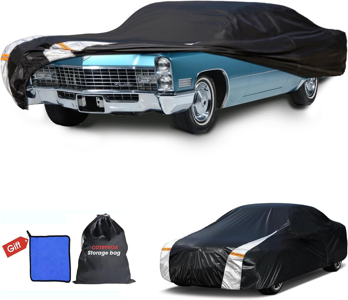 Large SUV Car Cover for Chevy Suburban 100% Waterproof All Weather, Heavy Duty Outdoor Full Exterior Covers Rain Sun Wind UV Protection. - Colors C