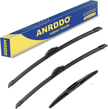 3 Wipers Factory Replacement For Subaru Outback 2020-2022 2023 2024 Original Equipment Replacement Windshield Wiper Blades Set 26"+18"+16" (Set of 3) Top Lock - Colors A