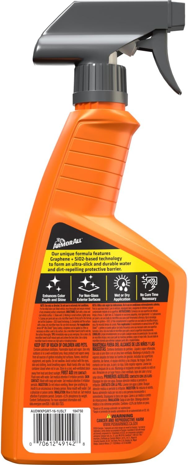 Armor All Extreme Shield Protectant Spray , Interior Car Cleaner with UV Protection Against Cracking and Fading, 16 Fl Oz