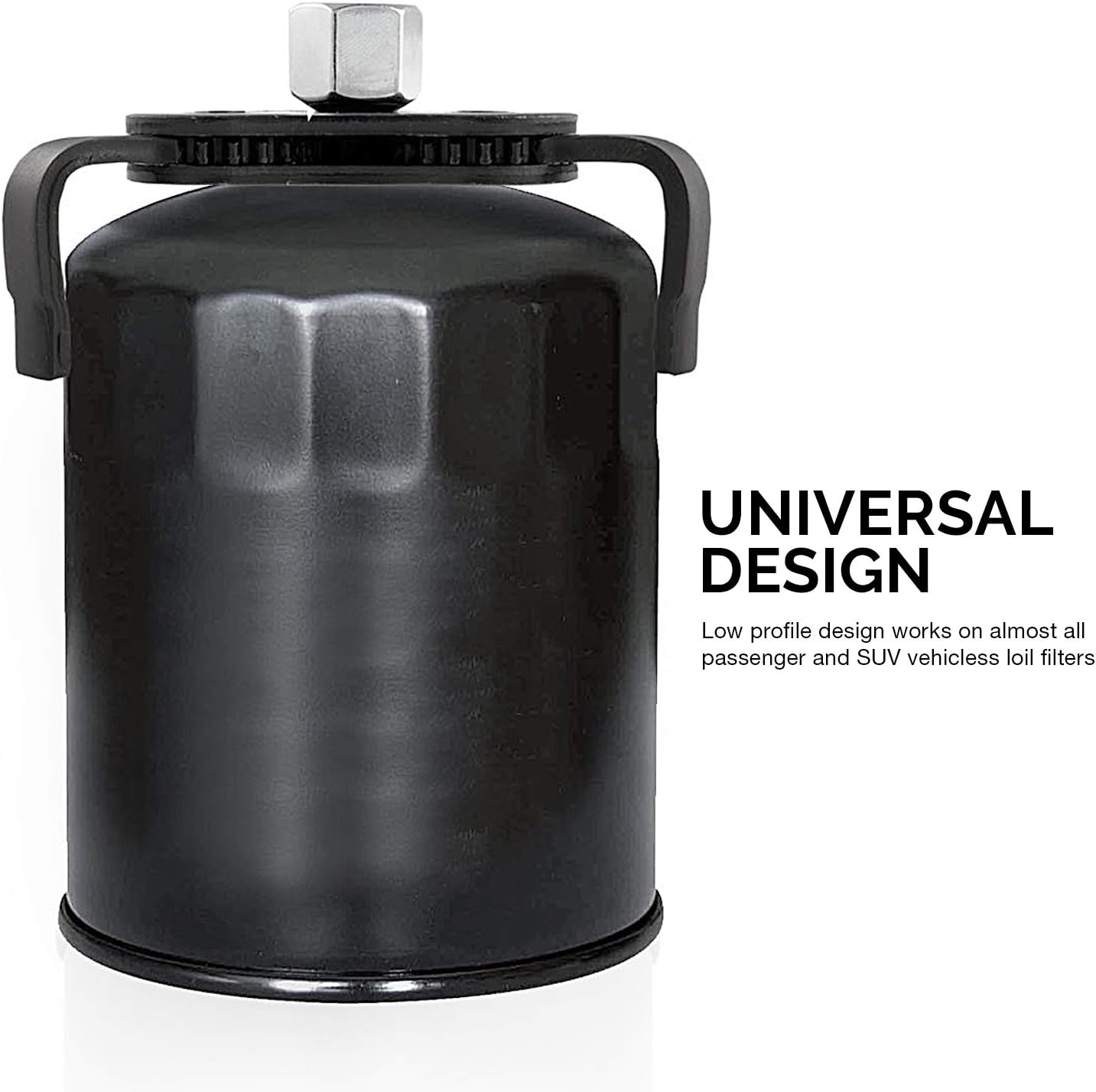 NEIKO 20760A 4 Gallon (16L) Anti-Splash Drain Container with Pour Spout, Black Plastic Drip Catcher for Fluid Changes