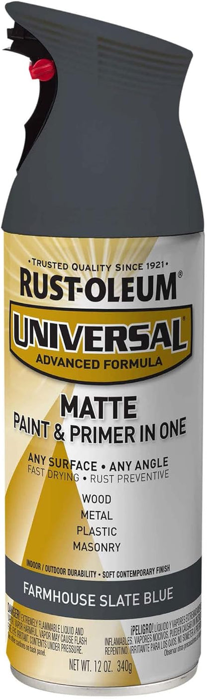 Rust-Oleum 302151 Universal All Surface Clear Topcoat Spray, 11 oz, Dead Flat Clear - Colors B