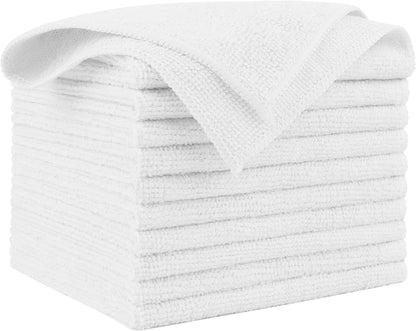 AIDEA Microfiber Cleaning Cloth, 50PK, Microfiber Towels for Cars, Premium Wash Cloths, Dusting Cloth Cleaning Rags, Absorbent Towels for SUVs, House, Kitchen, Window, Cleaning Supplies12×12"