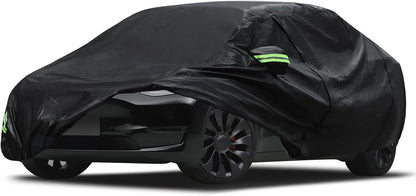 Car Cover Custom Fit for Toyota Corolla 2000-2025, Honda Civic 1991-2025, Waterproof All Weather Full Exterior Cover Rain Sun Protector Car Cover with Door Zipper
