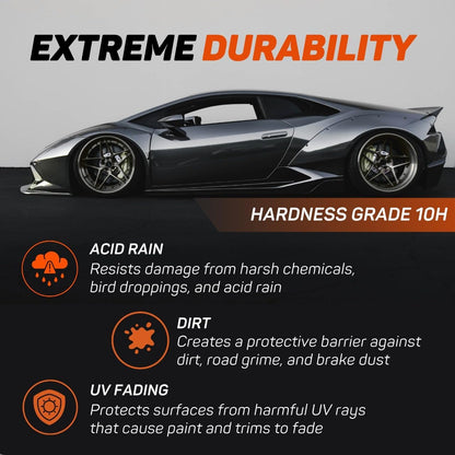 Graphene Ceramic Spray Coating | Advanced Graphene Technology | Professional Hydrophobic Top Coat for Cars, Motorcycles, RVs & Boats | Deep Gloss, Easy Application, Long-Lasting Protection