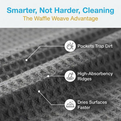 Microfiber Towels for Cars - 15.7" x 15.7" inches, Highly Absorbent Professional Grade Drying Towel Set for Superior Cleaning and Drying Performance - Car Drying & Kitchen Towel - Pack of 3