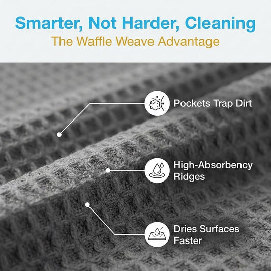 Microfiber Towels for Cars - 15.7" x 15.7" inches, Highly Absorbent Professional Grade Drying Towel Set for Superior Cleaning and Drying Performance - Car Drying & Kitchen Towel - Pack of 3