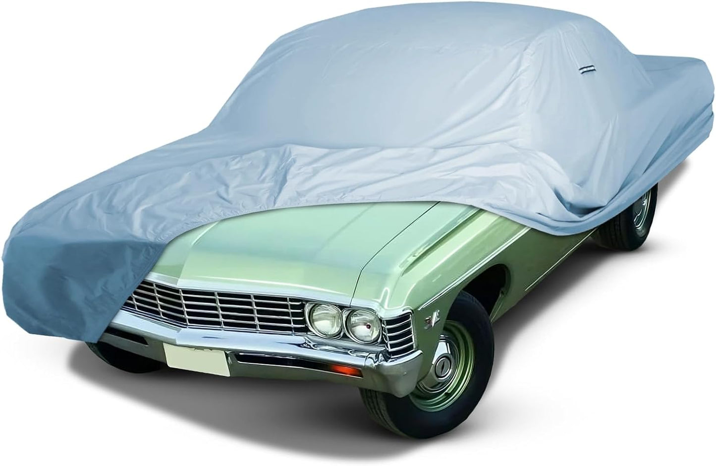 iCarCover Premium Car Cover for 1970-1972 Chevy Monte Carlo Heavy Duty Waterproof All-Weather Automobiles Custom Fit Indoor Outdoor UV Snow Protection Covers with Straps and Bag - Colors A