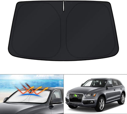 KUST Windshield Sun Shade for Toyota RAV4 2019-2022 2023 2024 2025 2026 Window Accessories Shade Sun Visor Cover Foldable Block UV Rays - Colors D