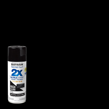 Rust-Oleum 334029 Painter's Touch 2X Ultra Cover Spray Paint, 12 oz, Gloss Clear - Colors B