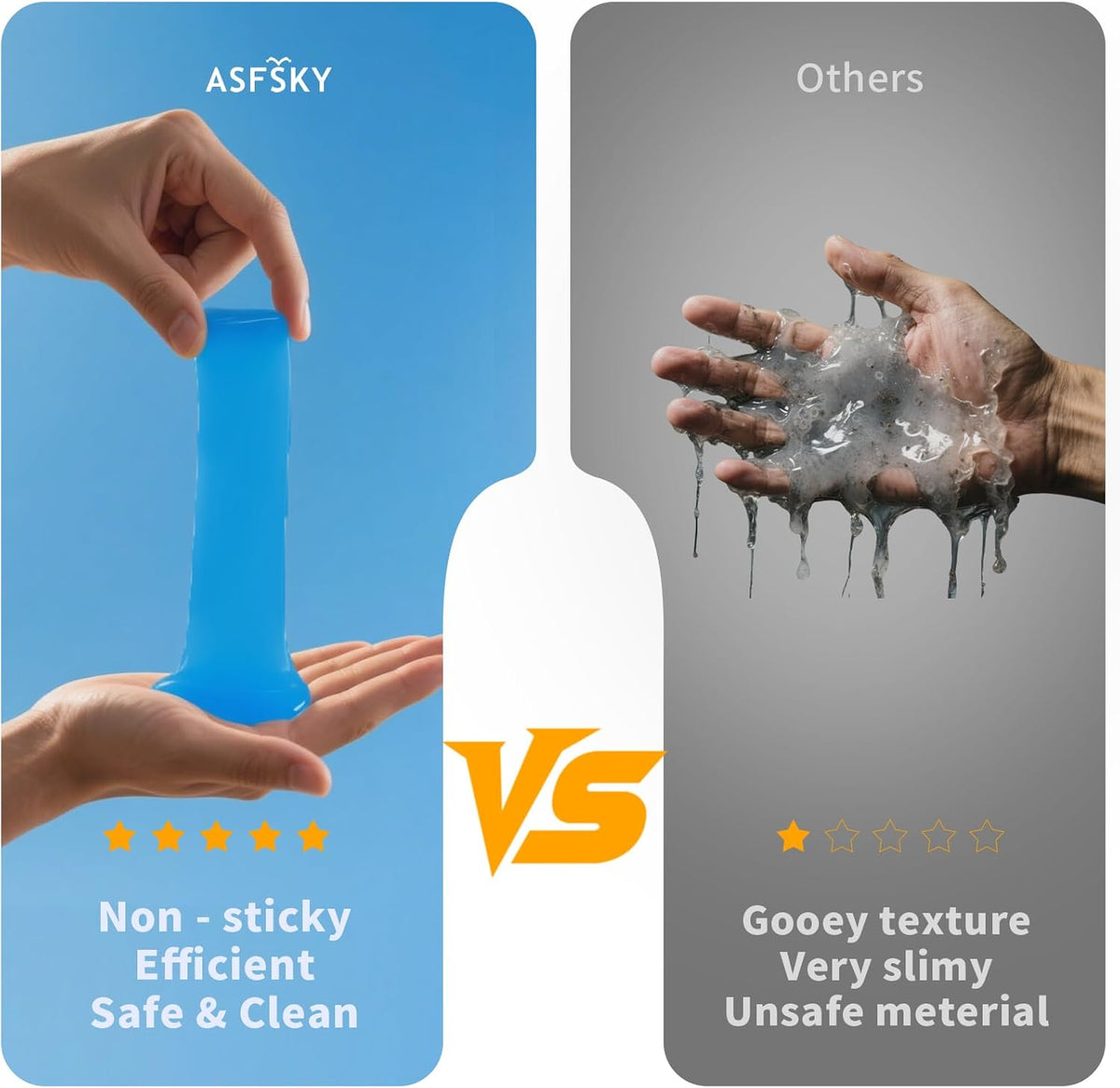 ASFSKY Car Cleaning Gel (Blue,Mint) Cleaning Putty Universal Dust Cleaning Car Interior Cleaner Keyboard Dust Remover Car Slime Gifts for Men Women girl（1 pack）