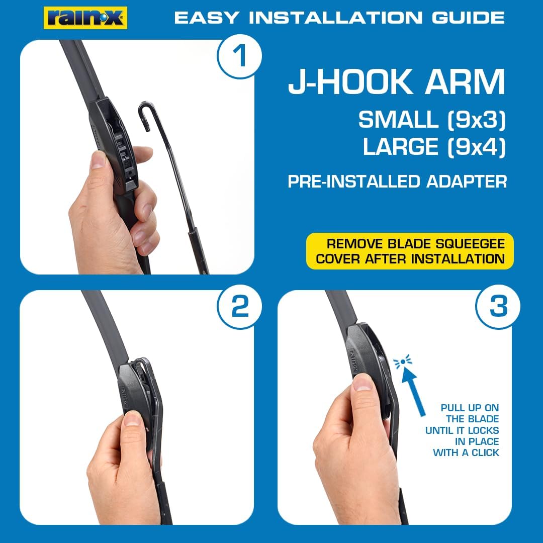 Rain-X 810332 Total Clear Beam Wiper Blades 26" & 18" Windshield Wipers for All-Weather Performance, Rubber Squeegee for Smooth Clean Wipe & Quiet Operation - 2 Pack Value