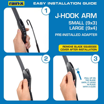 Rain-X 810332 Total Clear Beam Wiper Blades 26" & 18" Windshield Wipers for All-Weather Performance, Rubber Squeegee for Smooth Clean Wipe & Quiet Operation - 2 Pack Value