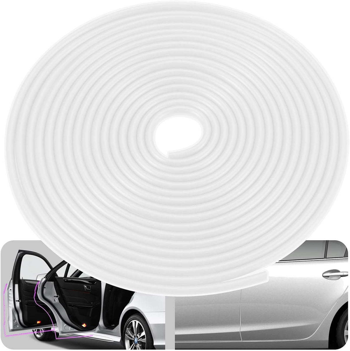 Eytool Clear Door Edge Guards for Cars,Car Door Protector with U Adhesive Edge Protective Trim Ding Protector Fit for Most Car (Clear, 32.8FT)