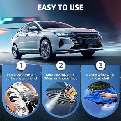 Quick Effect Car Coating Spray 2 Pack, Waterless Wash Polish, Paint Protection and Glass Cleaner