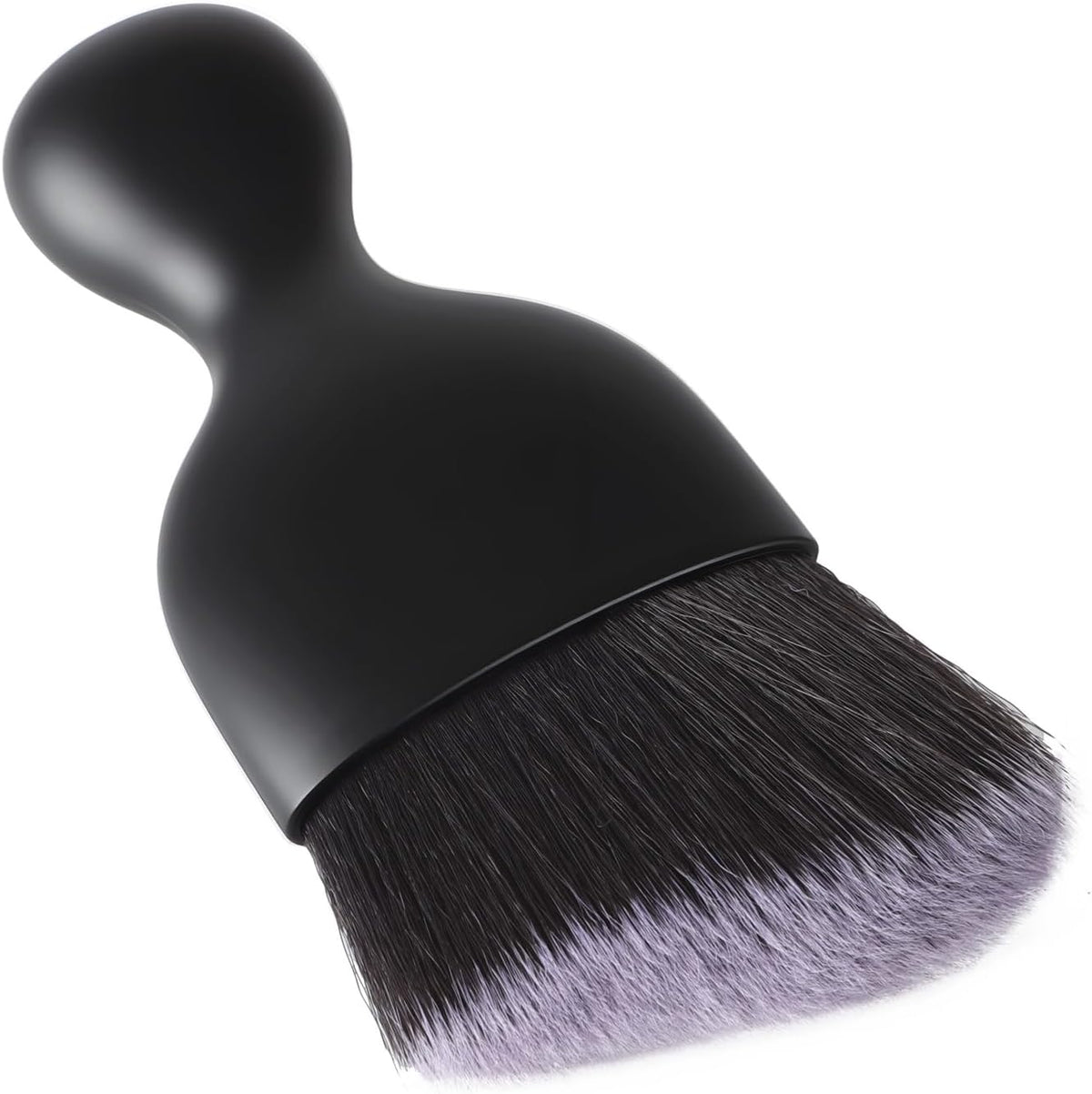 Car Detailing Brush, Soft Bristle Cleaning Brush, Scratch-Free Auto Duster Tool for Dashboard, Air Vents, Leather & Interior Cleaning (Black&Brown)