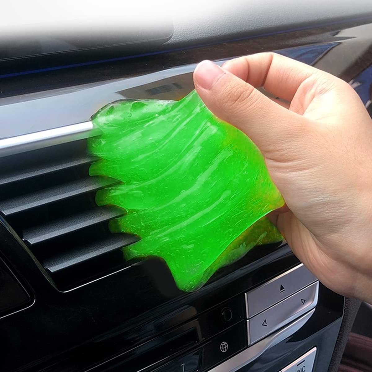 Moly Magnolia Cleaning Gel for Car, Universal Detailing Putty Gel Detail Tools Car Interior Cleaner, Removal Putty Keyboard Cleaner for Car Vents, PC, Laptops, Cameras (Blue)