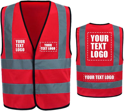 AYKRM 12 colour High visibility viz vest hi vis viz reflective work construction safety vest (XS-8XL) - Colors A