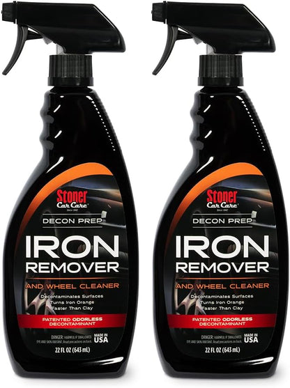 Stoner Car Care 92104 Iron Remover & Wheel Cleaner – Odorless Iron Fallout & Brake Dust Remover for Paint, Wheels & Glass – pH Balanced Rust Decontaminant with Color Indicator – 22 fl oz
