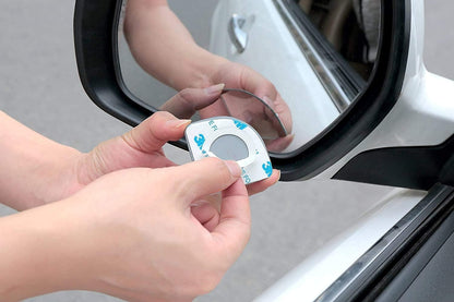 Verivue 2-Inch Round Blind Spot Mirrors for Cars, Universal Fit, HD Convex Wide Angle, Stick-On Frameless Side Mirror Blindspot, Adjustable Blind Spot Mirror for Car Side Mirrors, 2-Pack