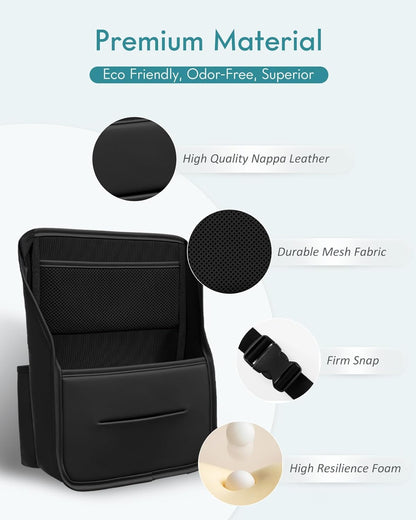 FLORICH Car Seat Gap Filler, Pro-Seats Gap Filler Organizer and Storages 2-in-1, Premium Leather Center Console Organizer, Car Organizer Front Seat Universal Fit for Car SUV Truck