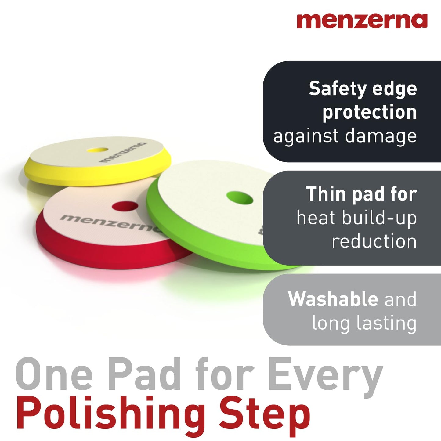menzerna Polishing Set 8oz – HCC1000, MCC2500 & 3800 | 3-Step System for Scratch Removal, Swirl Elimination & Mirror-Like Finish