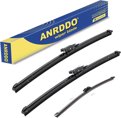 3 Wipers Factory Replacement For Subaru Outback 2020-2022 2023 2024 Original Equipment Replacement Windshield Wiper Blades Set 26"+18"+16" (Set of 3) Top Lock - Colors A