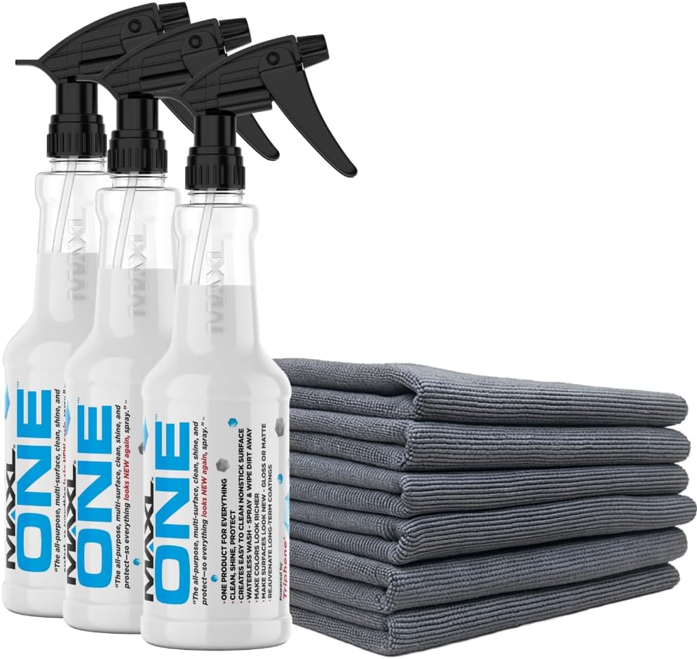 MAXLONE™ 20oz Car Spray with Triphene®, Quick Spray & Wipe All Purpose Waterless Detailer, Better Than Any Car Detailing Kit - Clean, Shine, Protect Paint, Glass, Wheels, and Trim Without Pre-Washing