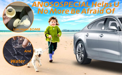 ANOSOSPECIAL Dog Car Seat Cover for Back Seat Cover,Non Stick Fur Rear Seat Protector for Pet,Nonslip Waterproof Durable Universal Fit Interior Backseat Covers for Auto Van SUV