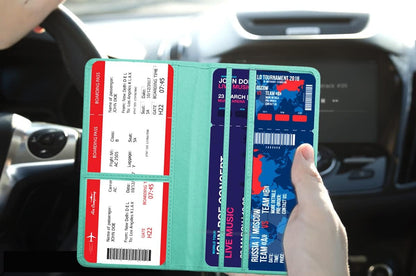 Car Registration and Insurance Card Holder - Leather Vehicle Glove Box Automobile Documents Paperwork Wallet Case Organizer for ID, Driver's License, Key, Cards - Car Accessories for Women&Men