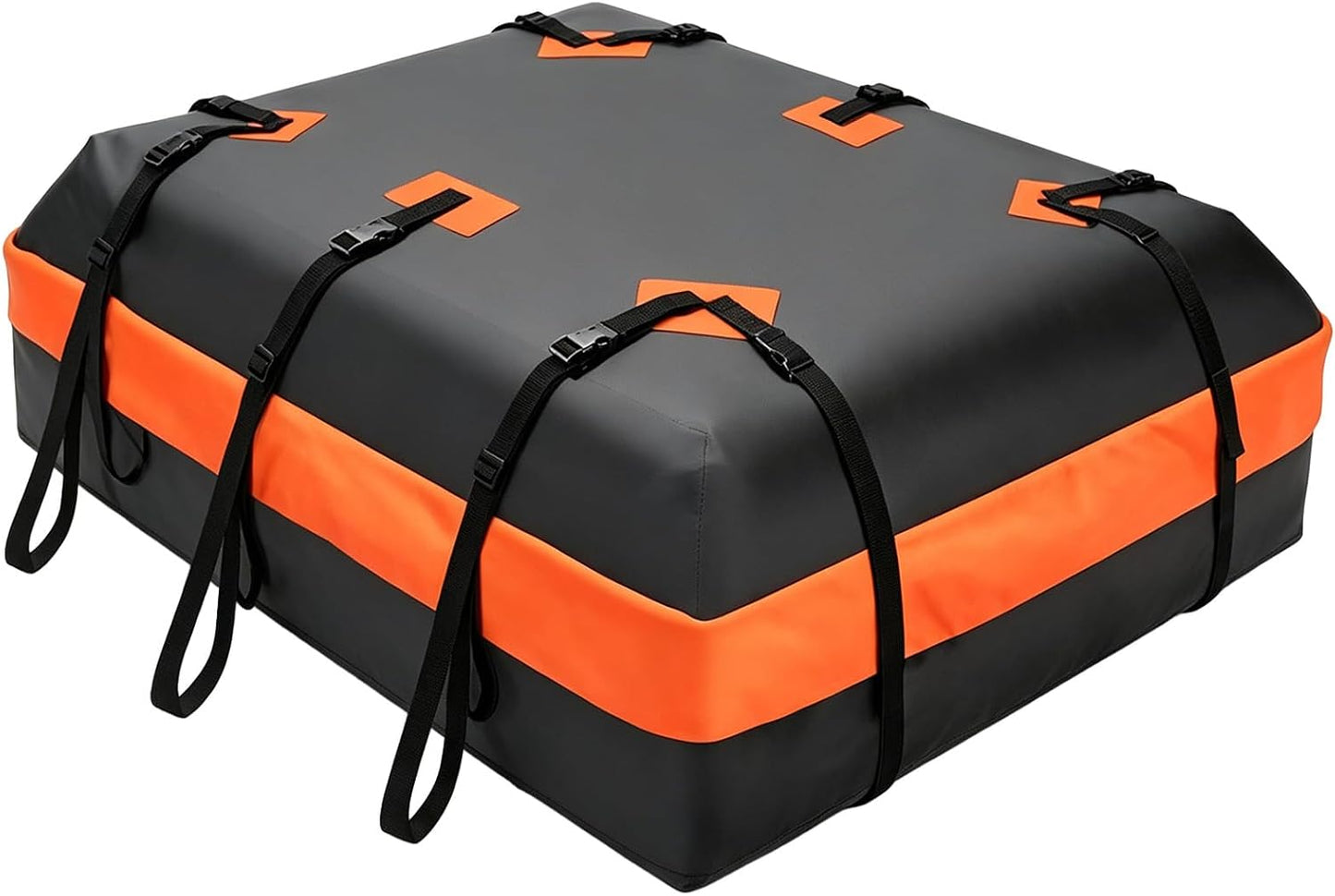 20 Cubic Feet Heavy Duty Waterproof Car Rooftop Cargo Carrier Bag | for All Vehicles with/without Rack, Includes Anti-Slip Mat, Reinforced Straps, Door Hooks, Storage & Luggage Lock
