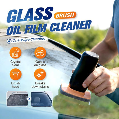 2026 Handheld Glass Oil-Film Remover, New Upgrade Emulsion Cleaner Glass Cleaning Board for Cars, Multifunctional Oil Film Remover for Windshield, Car Glass Brush for Car Maintenance (1, 100g)