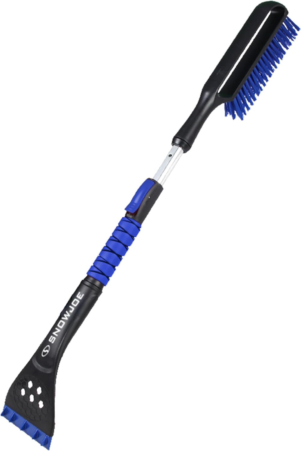Snow Joe 45" Multi-Purpose Ice Scraper and Extendable Snow Brush for Car Windshield with Foam Grip and 360-Degree Pivoting Brush Head, SJEG-SB45S