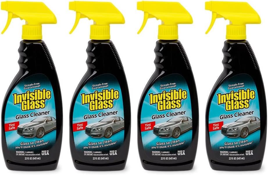 Invisible Glass 92164-2PK Premium Glass Cleaner Spray for Car Windshields and Windows, Automotive and Home Window Cleaner, Streak-Free, Ammonia-Free, Tint-Safe – 22 fl oz (Pack of 2)