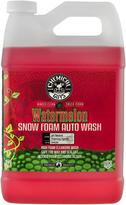 Chemical Guys Car Wash Soap for Foam Cannon or Bucket, Honeydew Snow Foam Car Wash Soap for Trucks, Motorcycles, RVs & More, Super Suds, Honeydew Scent - 128 oz (1 Gallon)