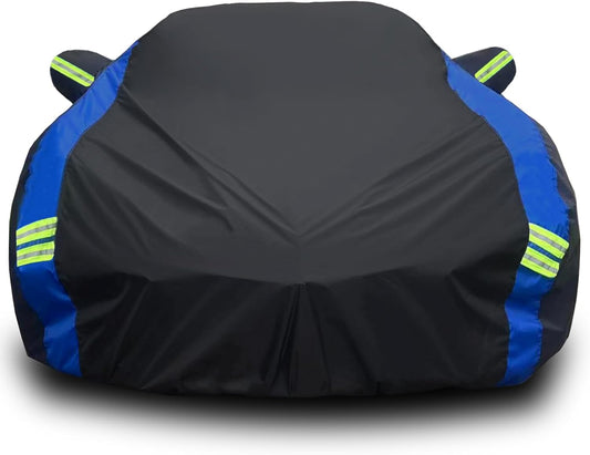 Avecrew Car Cover Waterproof All Weather for Automobiles, Outdoor Heavy Duty Full Exterior Covers for Sedan(194"-208")