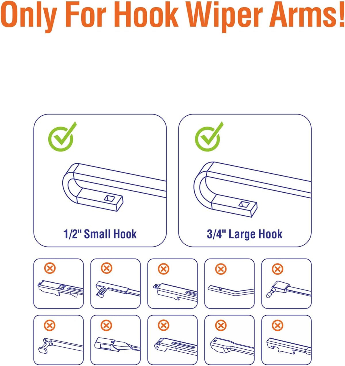 Wiper Blades 26" + 16" Automotive Replacement Windshield Wiper Blades for My Car Premium All-Seasons OE Quality Wipers for Front Windshield(Set of 2)