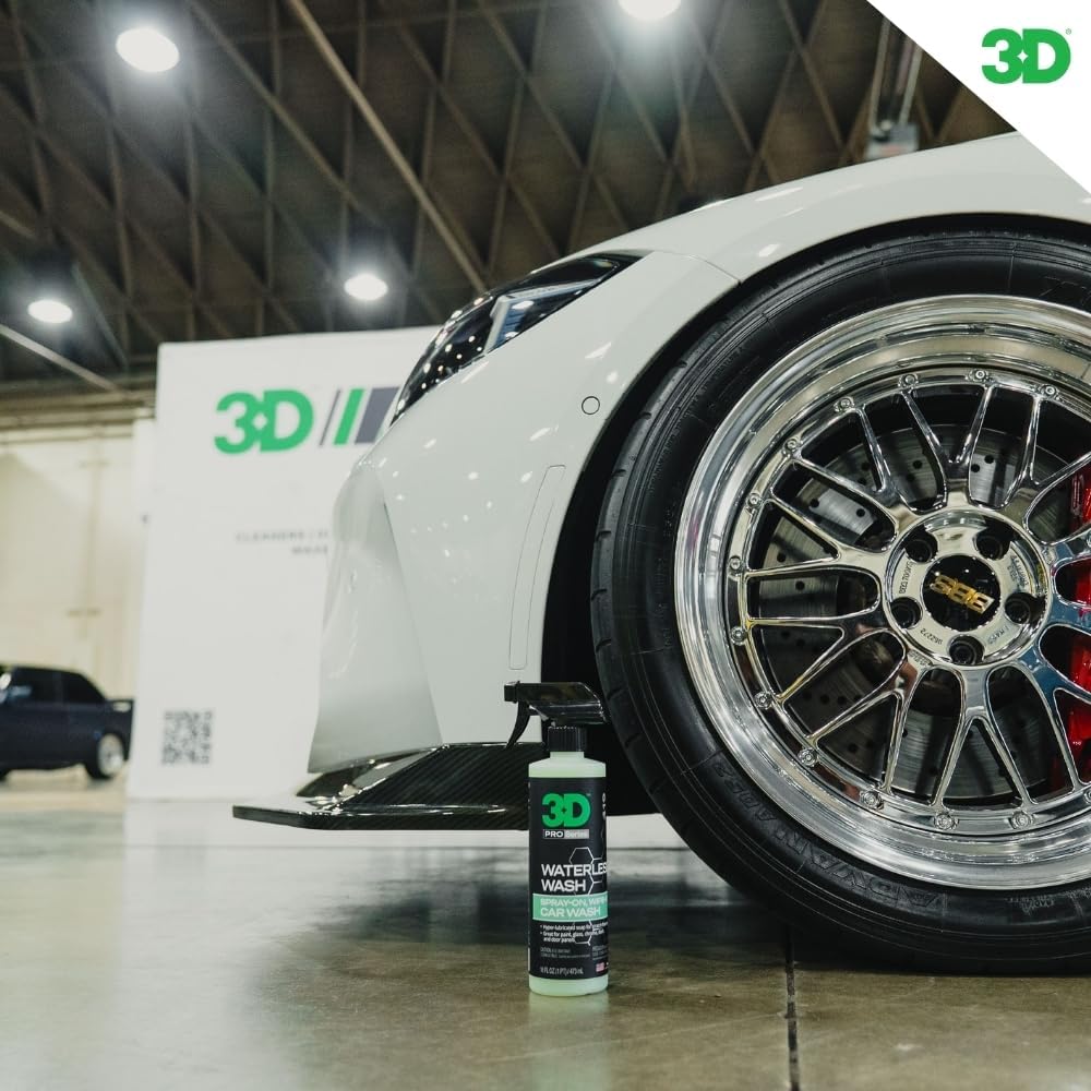 3D Waterless Car Wash - Easy Spray Waterless Detailing Spray - No Soap or Water Needed - Great on Cars, RVs, Motorcycles & Boats 1 Gallon