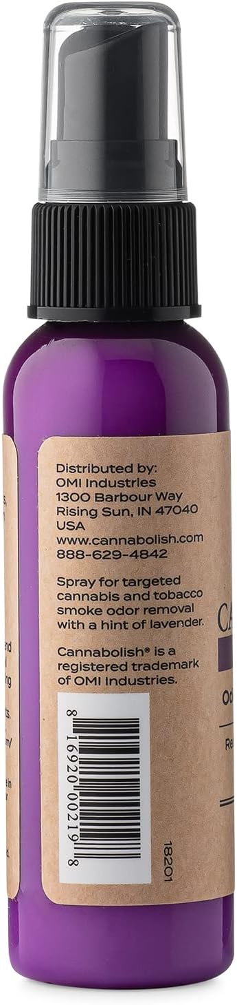 Cannabolish Wintergreen Smoke Odor Removing Spray and Air Freshener, 2 fl. oz. Travel Size